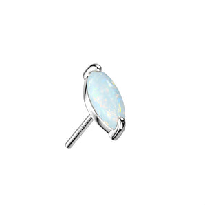 Opal Marquise Solid Gold Top