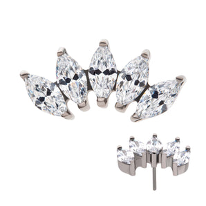 Five Marquise Cluster Top